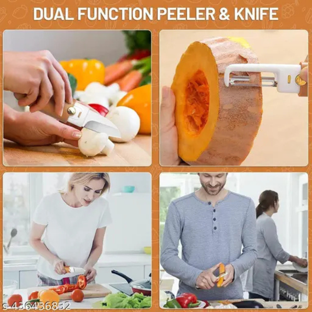 Eshopnix 2-in-1 Peeler & Knife