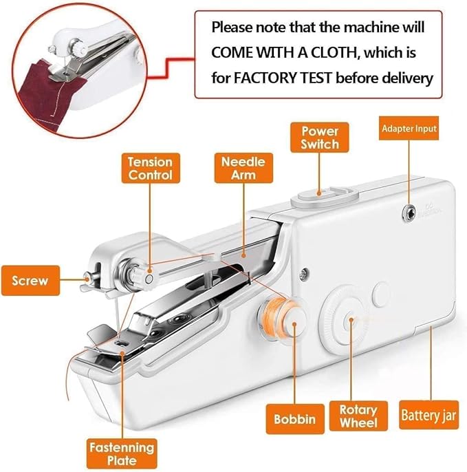 Handheld Sewing Machine,Mini Sewing Machine for Quick Stitching,Portable Sewing Machine Suitable for Home,Travel and DIY, Sewing Machine