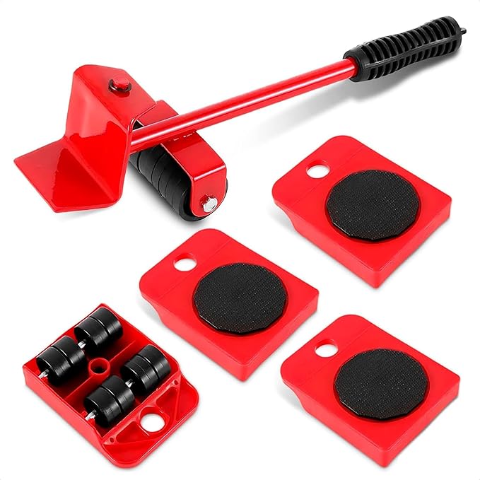 Furniture Lifter Tool Transport Shifter - Heavy Duty Appliance Rollers Moving Men Furniture Or Refrigerator Sliders for Tile Floors - Appliance Mover Leverage Tools for Hardwood Floors