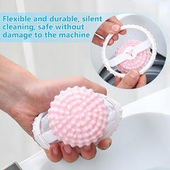 Floating Hair Filtering Mesh Removal with Silicone Sticky Ball, Pet Hair Catcher for Washing Machine Lint Catcher for Washing Machine, Reusable Washing Machine Hair Catcher Tool