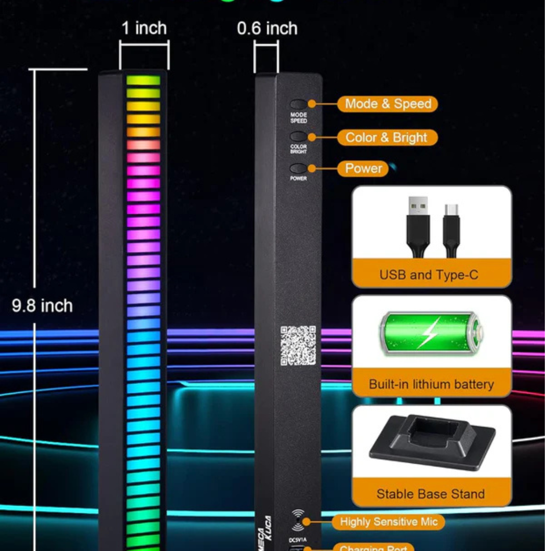 Eshopnix Smart RGB Rhythm Sound Bar