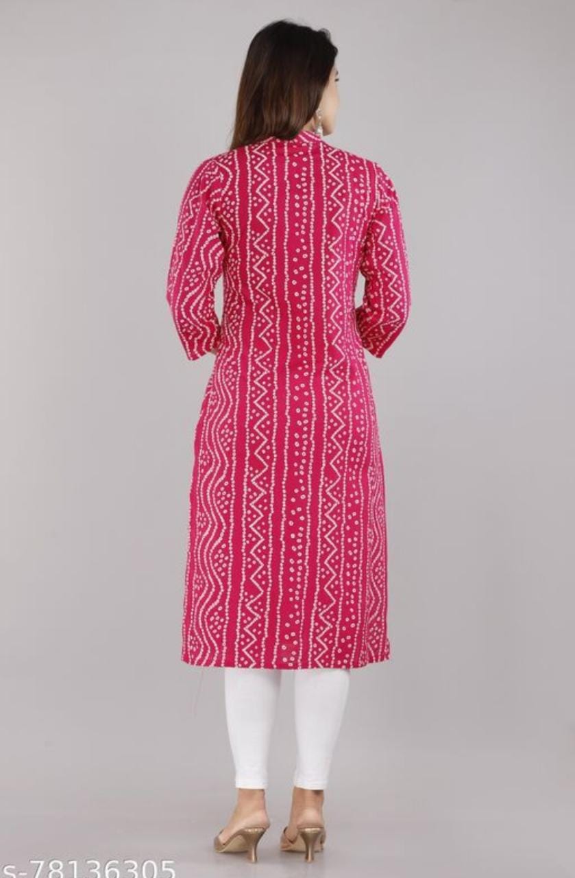 Trending & Stylish Bhandej Kurti