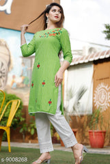 Premium Cotton  Kurti With Pant