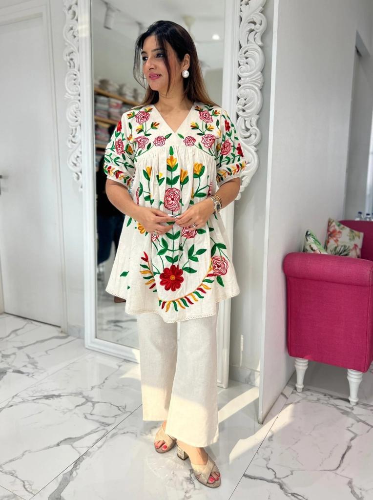 Stylish Embroidered Co-Ord Set